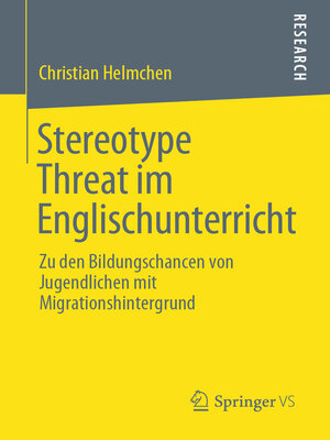 cover image of Stereotype Threat im Englischunterricht